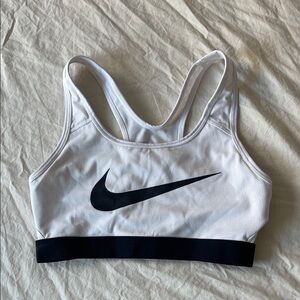 Nike Women's White Sports Bra - Size S